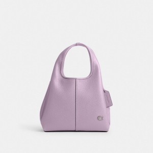 Bolsas Hombro Coach Lana Shoulder 23 Polished Pebble Leather Mujer Moradas | CL_CH79313