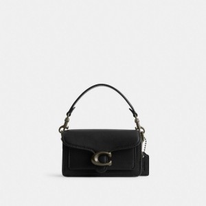 Bolsas Hombro Coach Tabby 12 Glovetanned Leather Mujer Negras | CL_CH90480