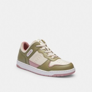 Zapatillas Coach C201 Low Top Moss Mujer Rosas Claro | CL_CH31699