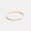 Brazalete delgado esmaltado con bisagra y nuestro sello distintivo