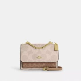 Bolso bandolera Klare en Signature Canvas con diseño en bloques