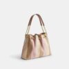 Bolso de hombro Evelyn con patchwork a rayas