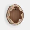 Bolso de hombro Evelyn con patchwork a rayas