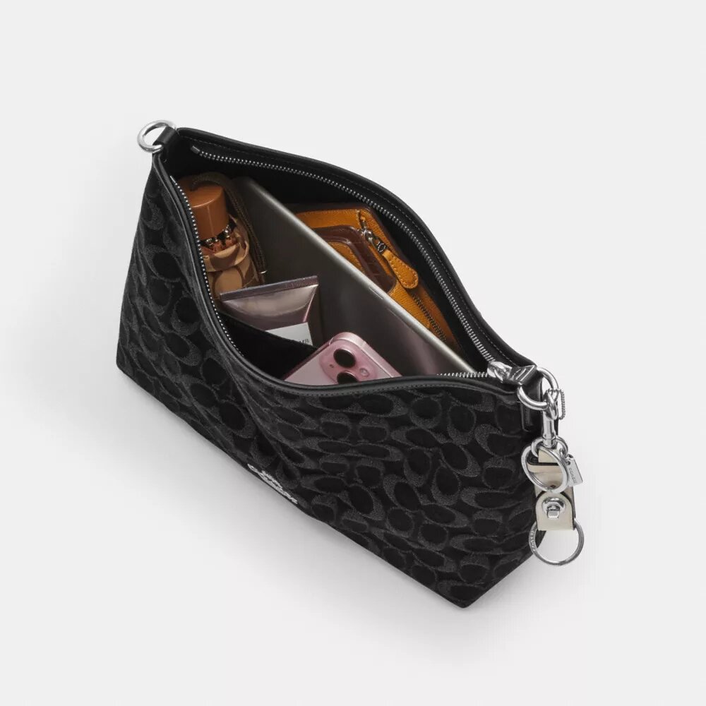 Bolso de hombro Laurel en denim característico