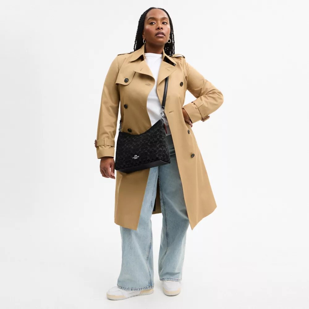 Bolso de hombro Laurel en denim característico