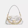 Bolso de hombro Tabby con lengüeta de cadena y estampado Sketch