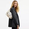 Bolso de hombro Tabby con lengüeta de cadena y estampado Sketch