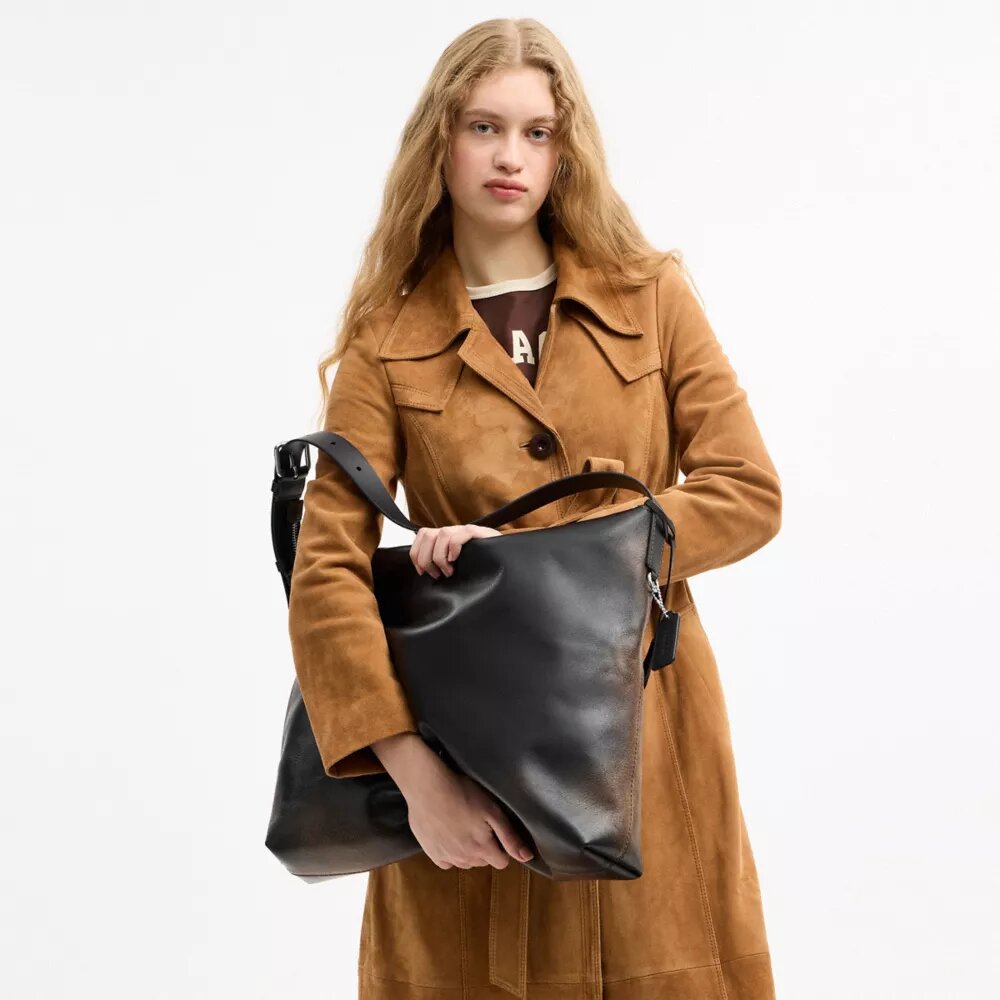 Bolso mensajero Mott en cuero «Loved»
