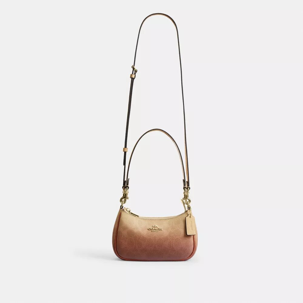 Bolso mini cruzado Teri en lona Signature Canvas