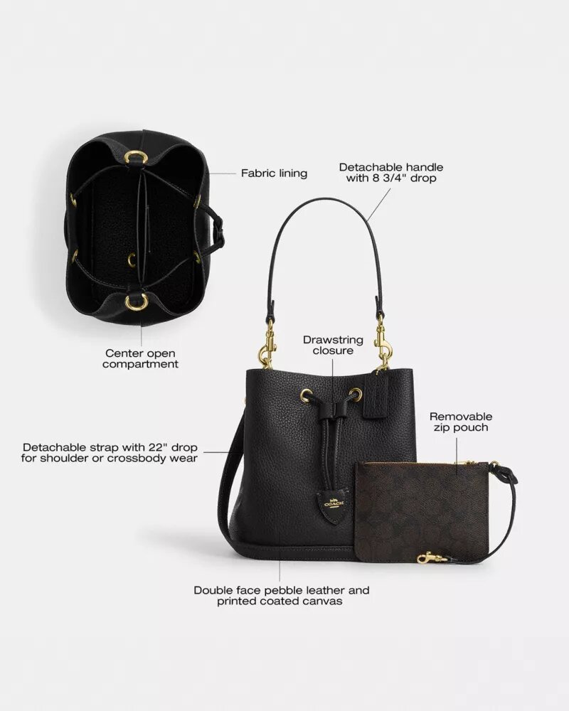 Bolso tipo cubeta Rowan