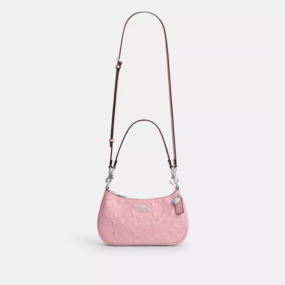 Bolsos de hombro Teri en cuero exclusivo con diamante en forma de corazón