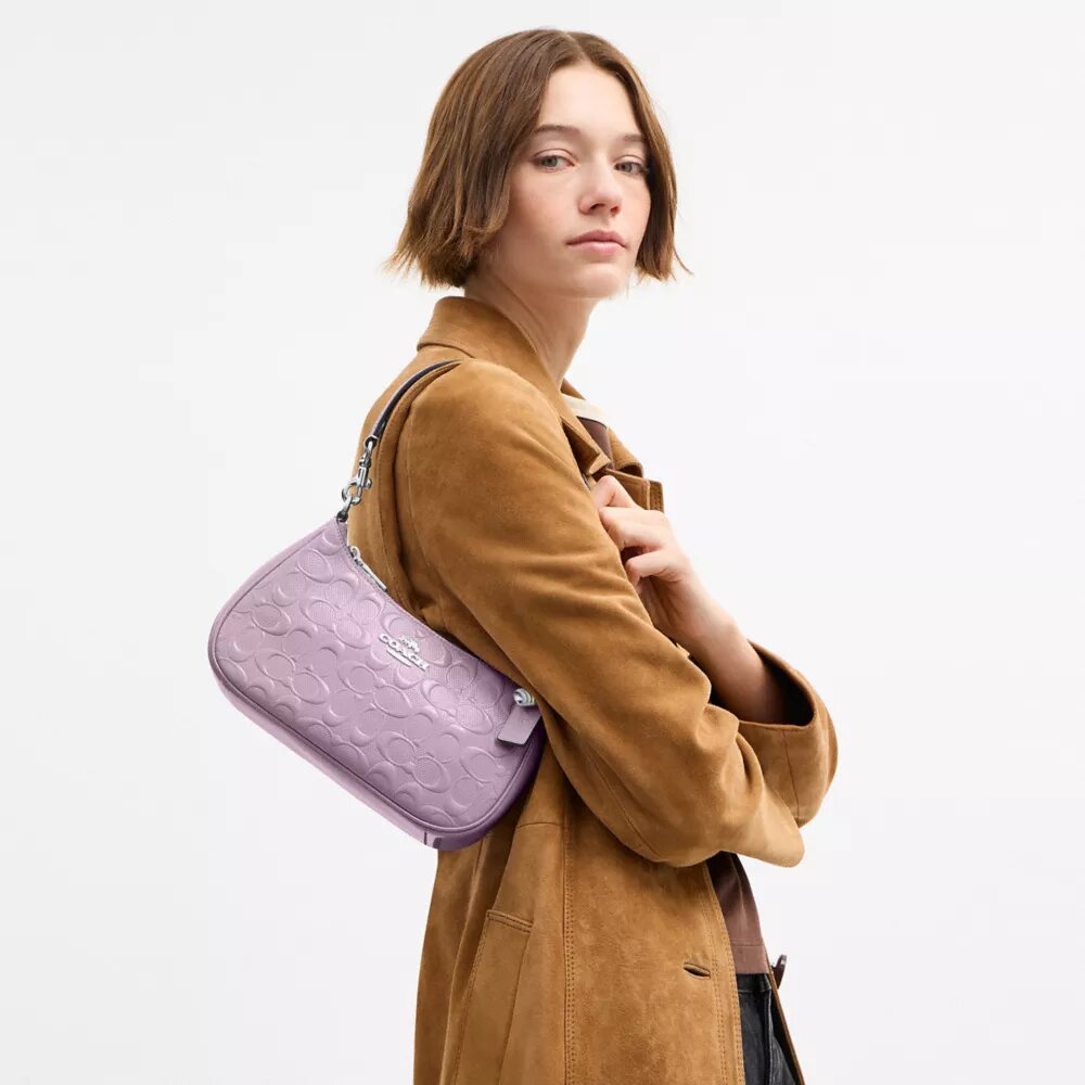 Bolsos de hombro Teri en cuero exclusivo con diamante en forma de corazón