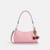 Bolsos de hombro Teri en cuero exclusivo con diamante en forma de corazón