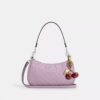 Bolsos de hombro Teri en cuero exclusivo con diamante en forma de corazón