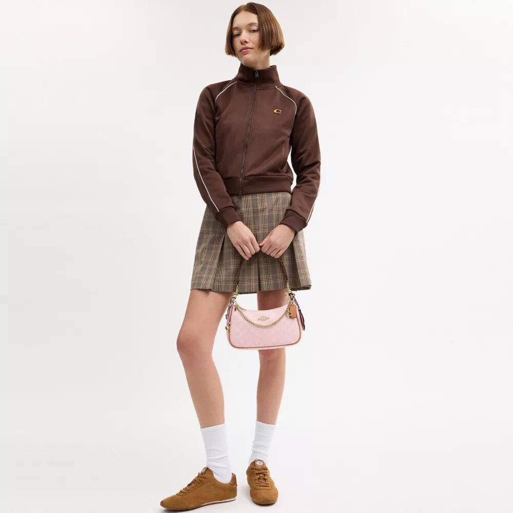 Bolsos de hombro Teri en Signature Canvas con Charms