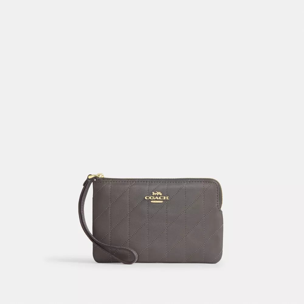 Bolsos de pulsera con cremallera en la esquina y acolchado