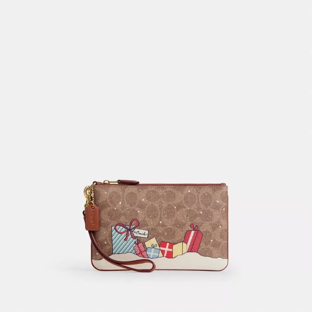 Bolsos de pulsera Essential en Signature Canvas con regalos navideños