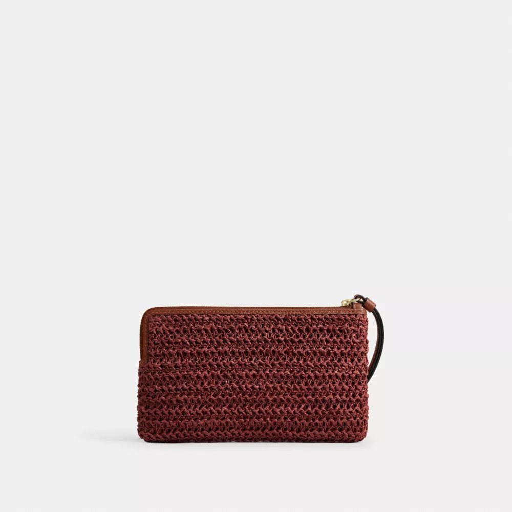 Bolsos de pulsera grandes con cremallera en la esquina