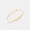 Brazalete delgado esmaltado con bisagra y nuestro sello distintivo