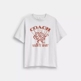 Camiseta holgada con diseño de pretzel en algodón orgánico