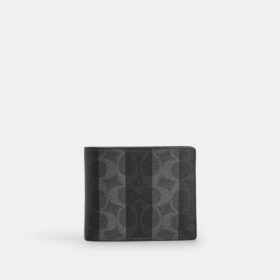 Cartera 3 en 1 en Signature Canvas con rayas