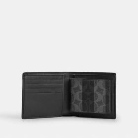 Cartera 3 en 1 en Signature Canvas con rayas