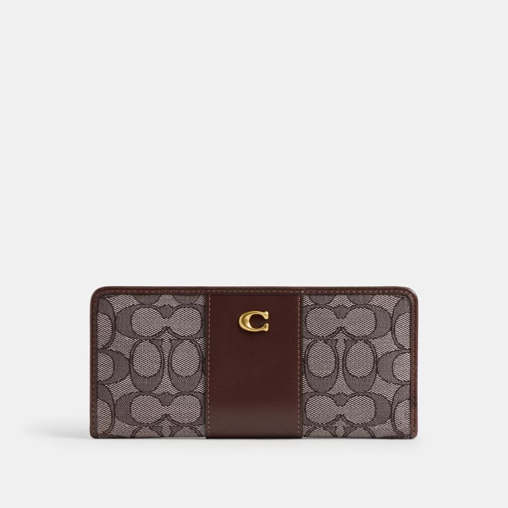 Cartera delgada Essential en jacquard exclusivo