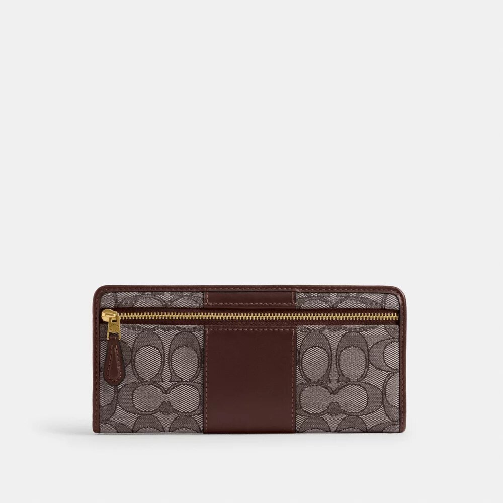 Cartera delgada Essential en jacquard exclusivo