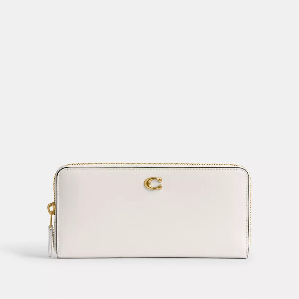 Cartera delgada tipo acordeón con cremallera Essential