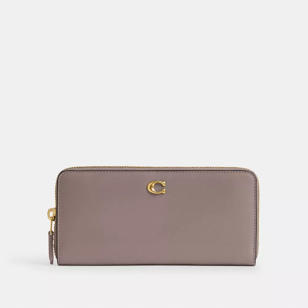 Cartera delgada tipo acordeón con cremallera Essential