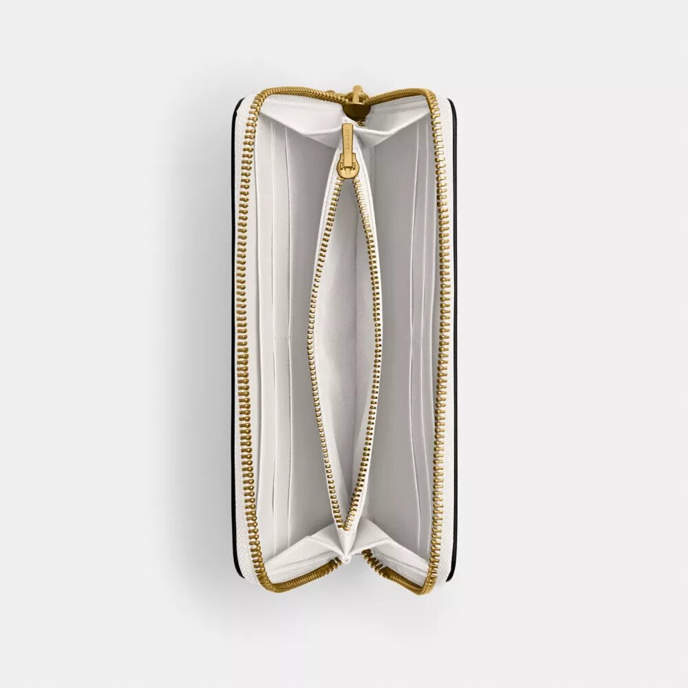 Cartera delgada tipo acordeón con cremallera Essential