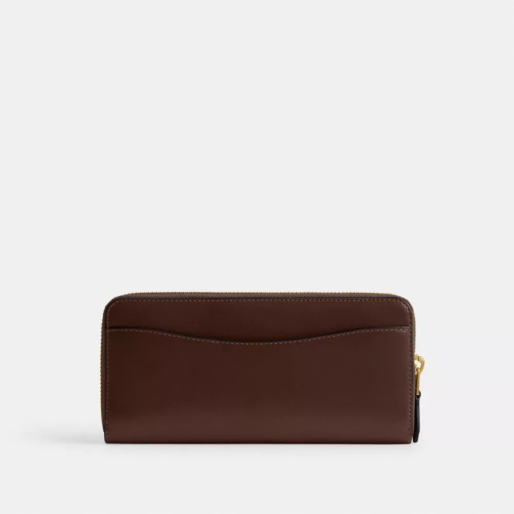 Cartera delgada tipo acordeón con cremallera Essential