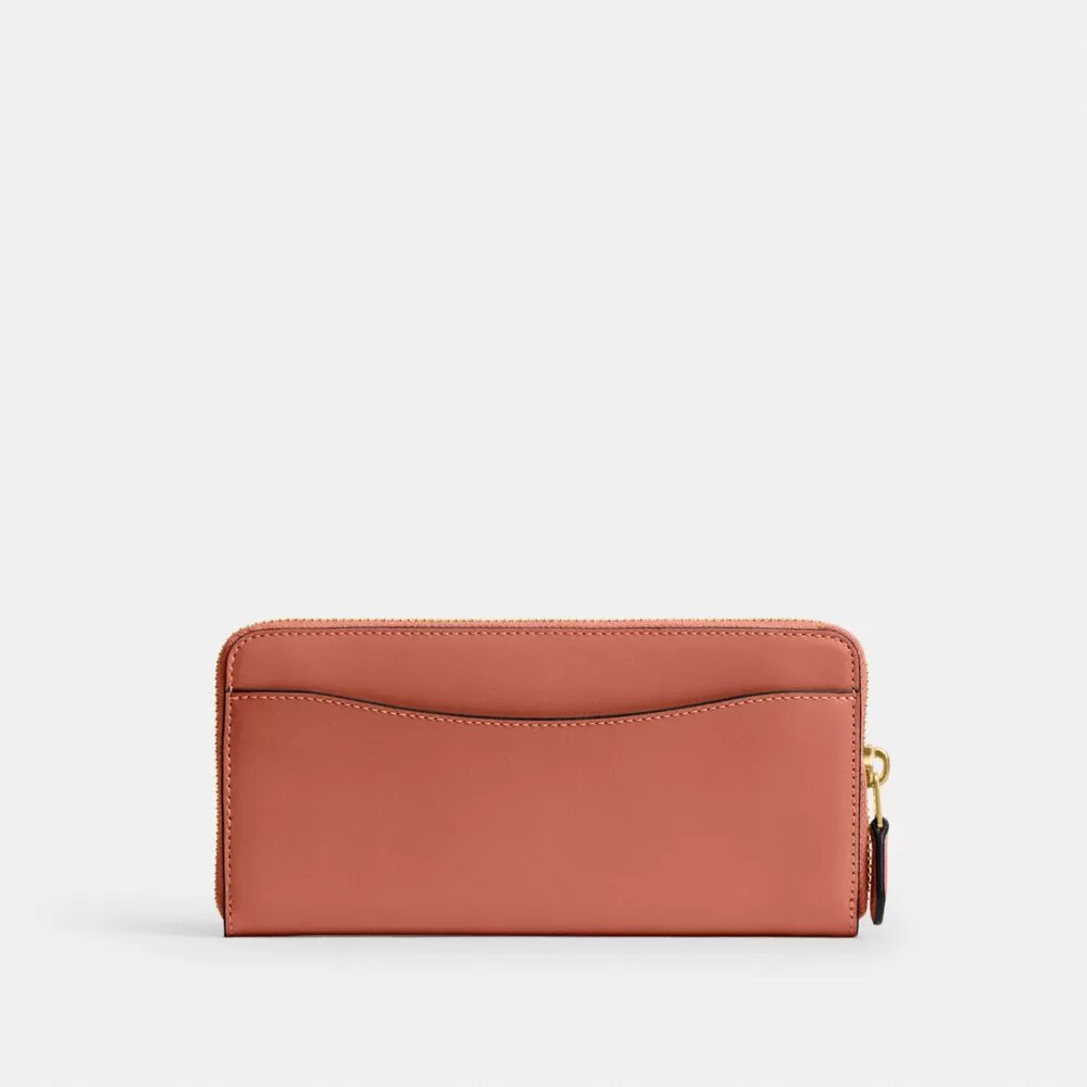 Cartera delgada tipo acordeón con cremallera Essential