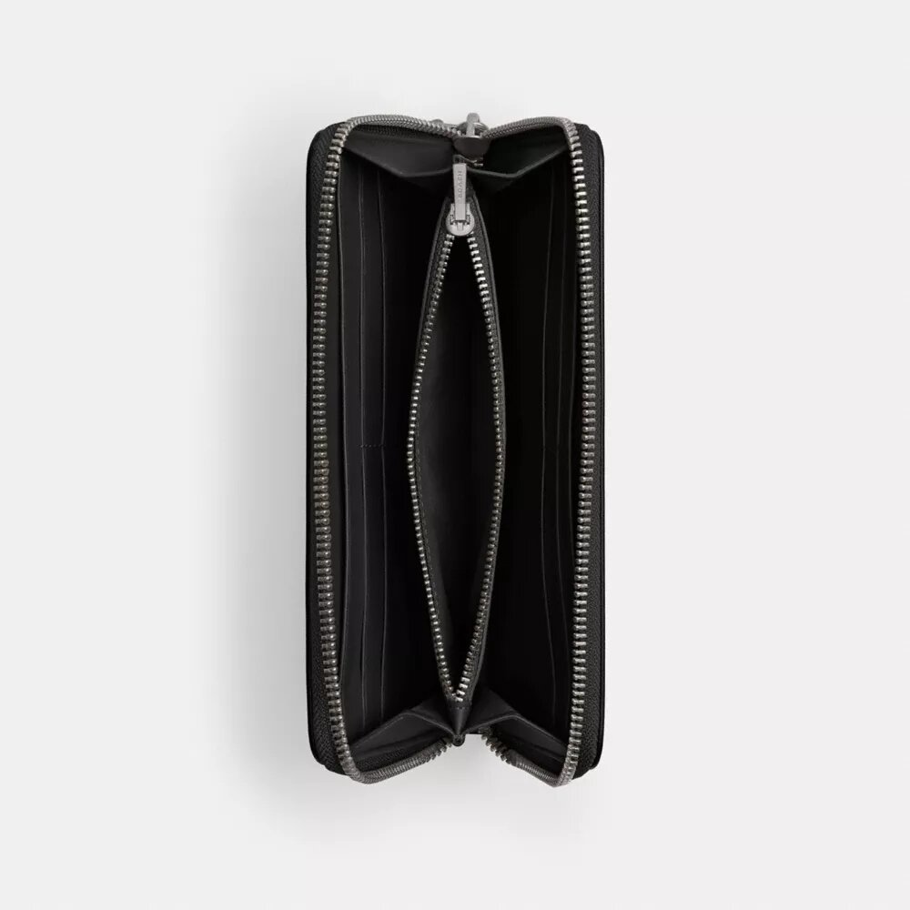Cartera delgada tipo acordeón con cremallera Essential