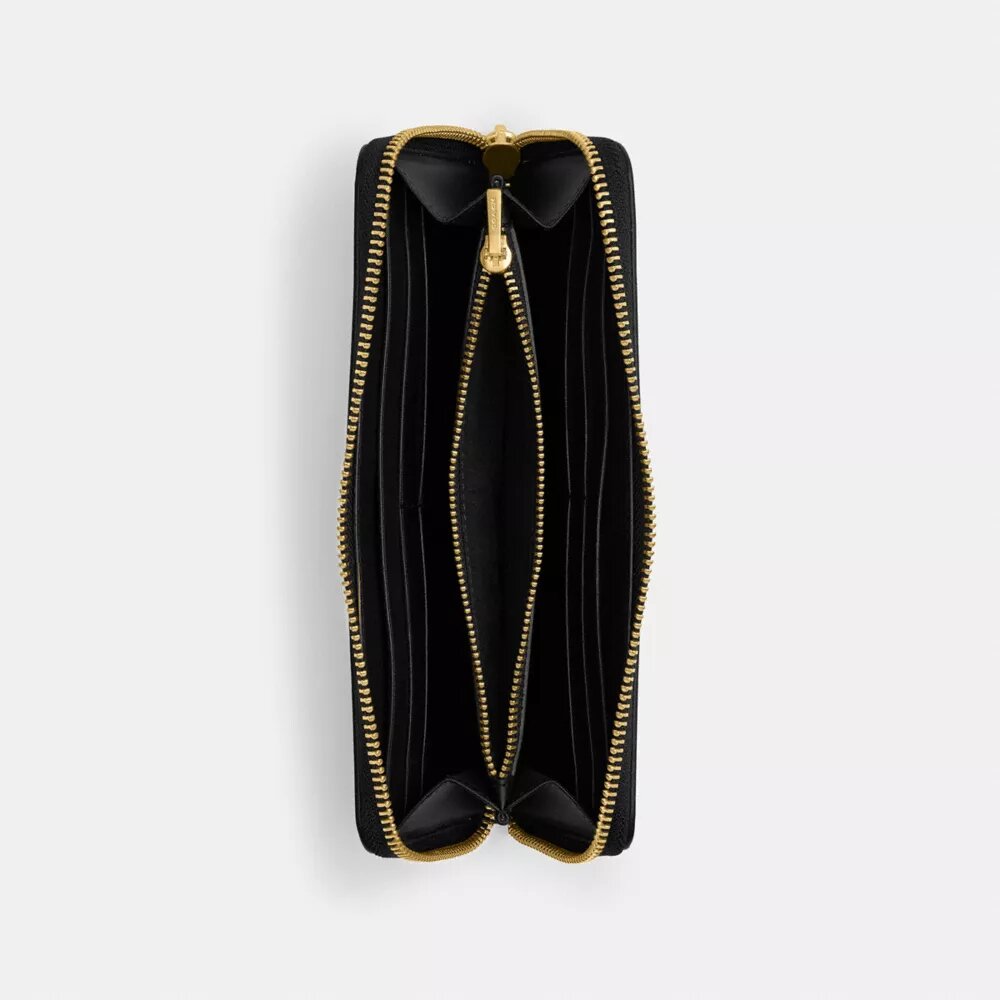 Cartera delgada tipo acordeón con cremallera Essential