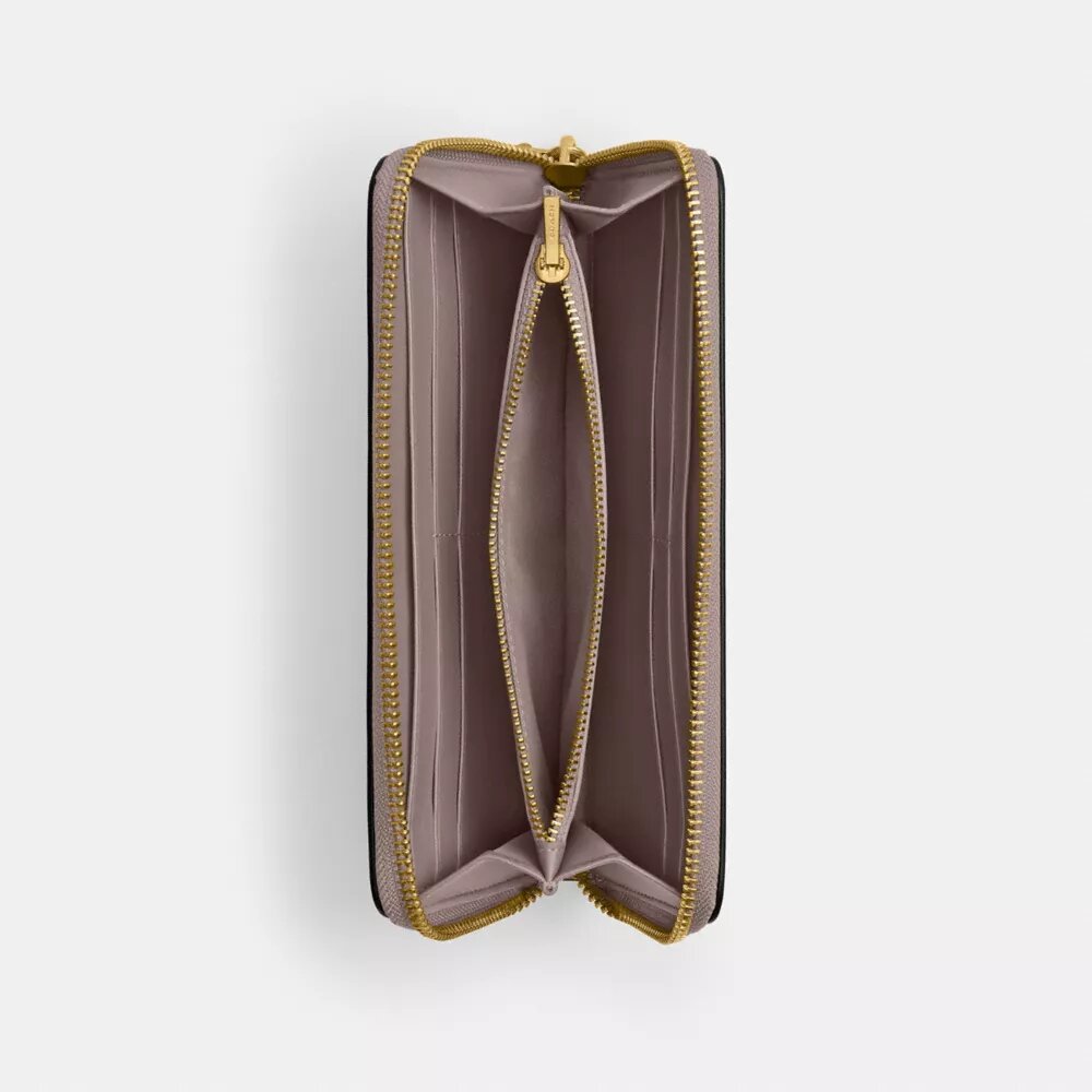 Cartera delgada tipo acordeón con cremallera Essential