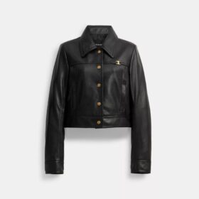Chaqueta encogida con cierre frontal de broches Heritage C