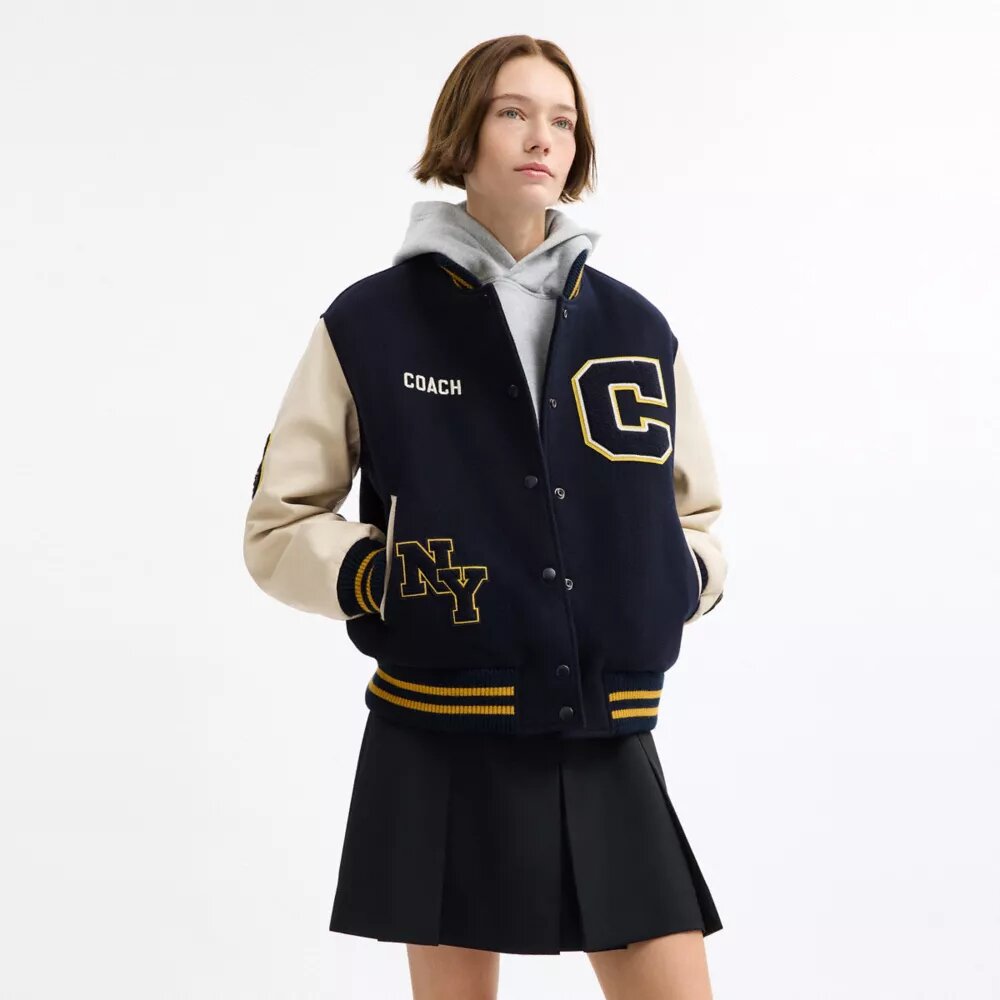 Chaqueta Varsity de lana