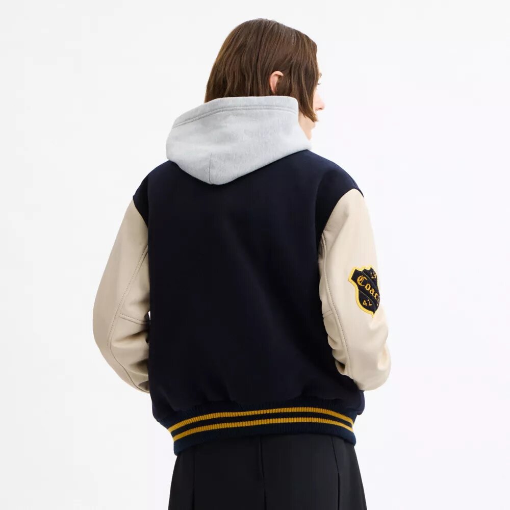 Chaqueta Varsity de lana