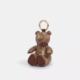 Colgante de oso coleccionable para bolsos en Signature Canvas