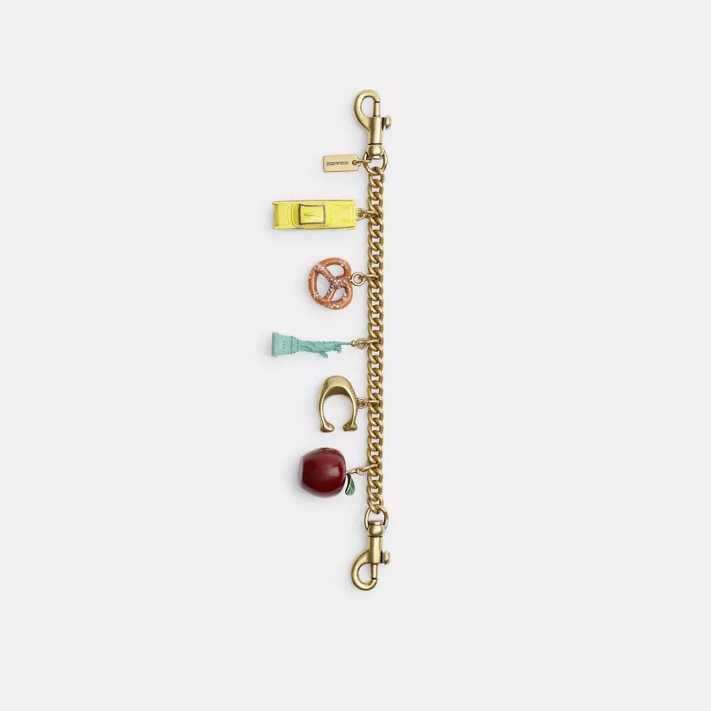 Colgante para bolsos con cadena y motivos de Nueva York