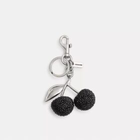 Colgante para bolsos con cereza de cristal