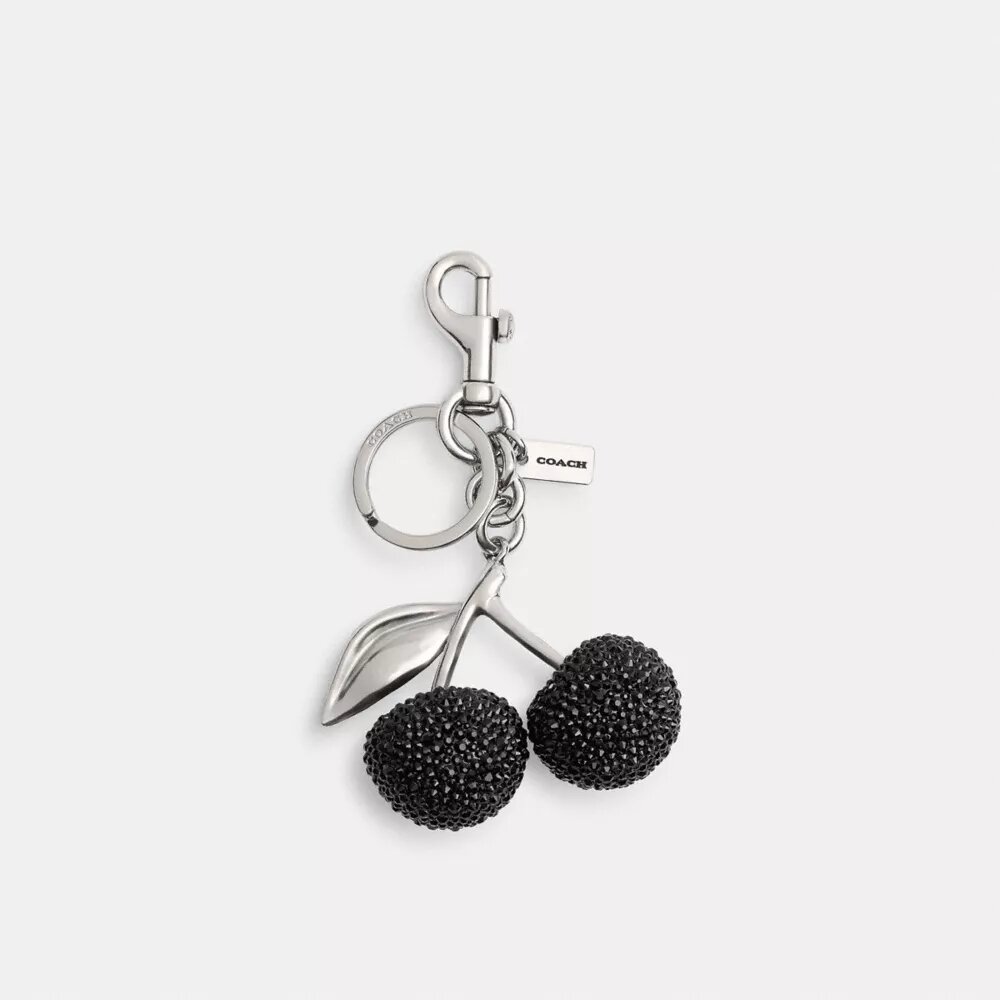 Colgante para bolsos con cereza de cristal