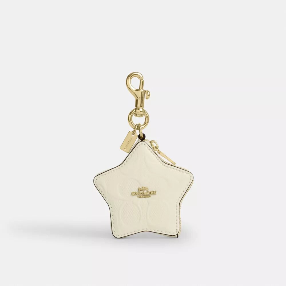 Colgante para bolsos con forma de estrella en cuero exclusivo