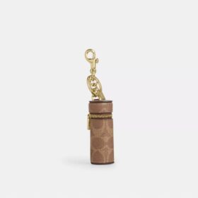 Colgantes para bolsos con forma de estuche de lápiz labial en Signature Canvas
