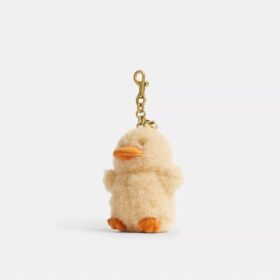 Colgantes para bolsos con forma de patito en piel de oveja
