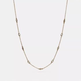 Collar de perlas en forma de C esculpida