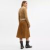 Falda midi de gamuza Heritage