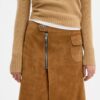 Falda midi de gamuza Heritage