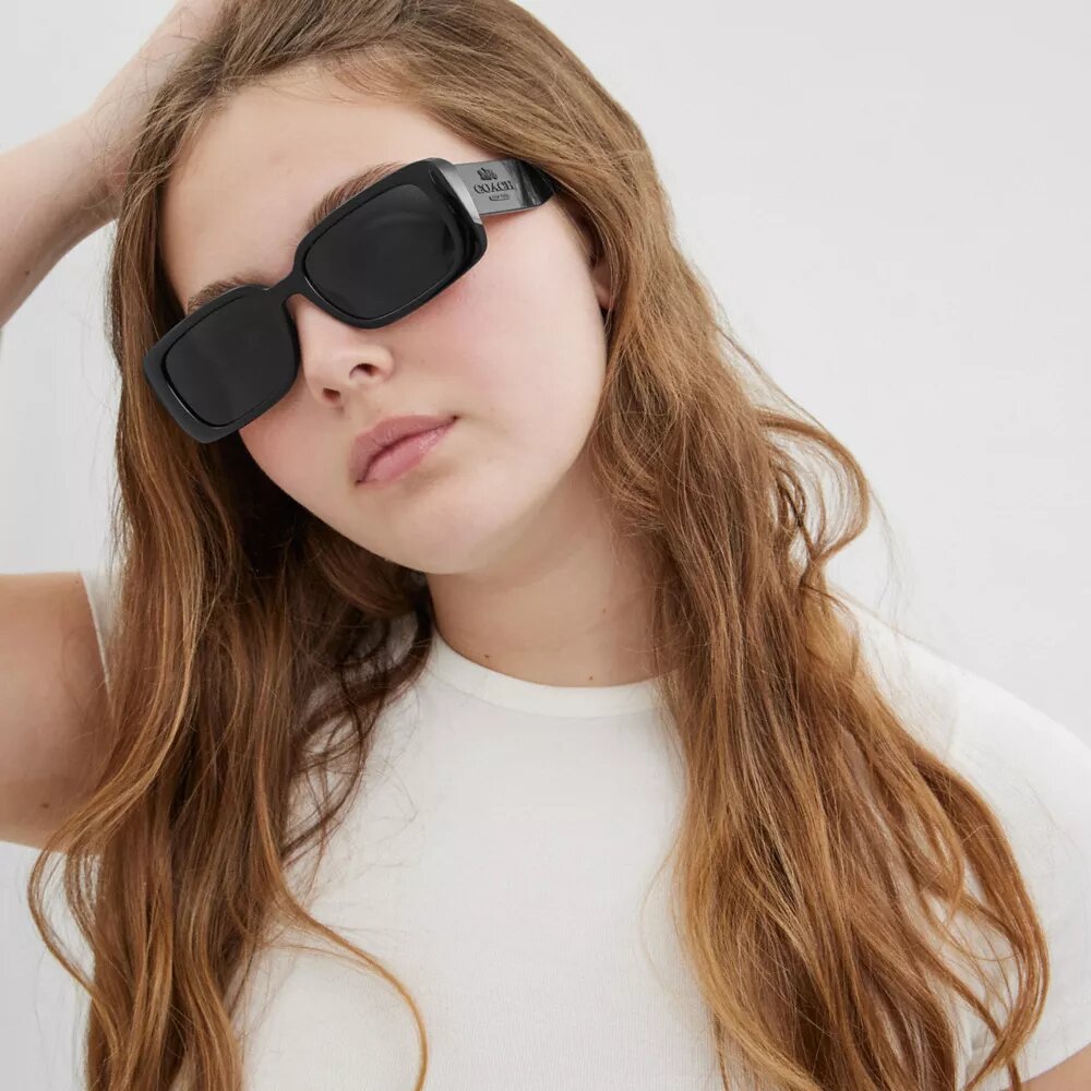 Lentes de sol rectangulares estrechos